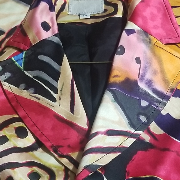 Alberto Makali silk blazer – size 14 - Picture 8 of 9